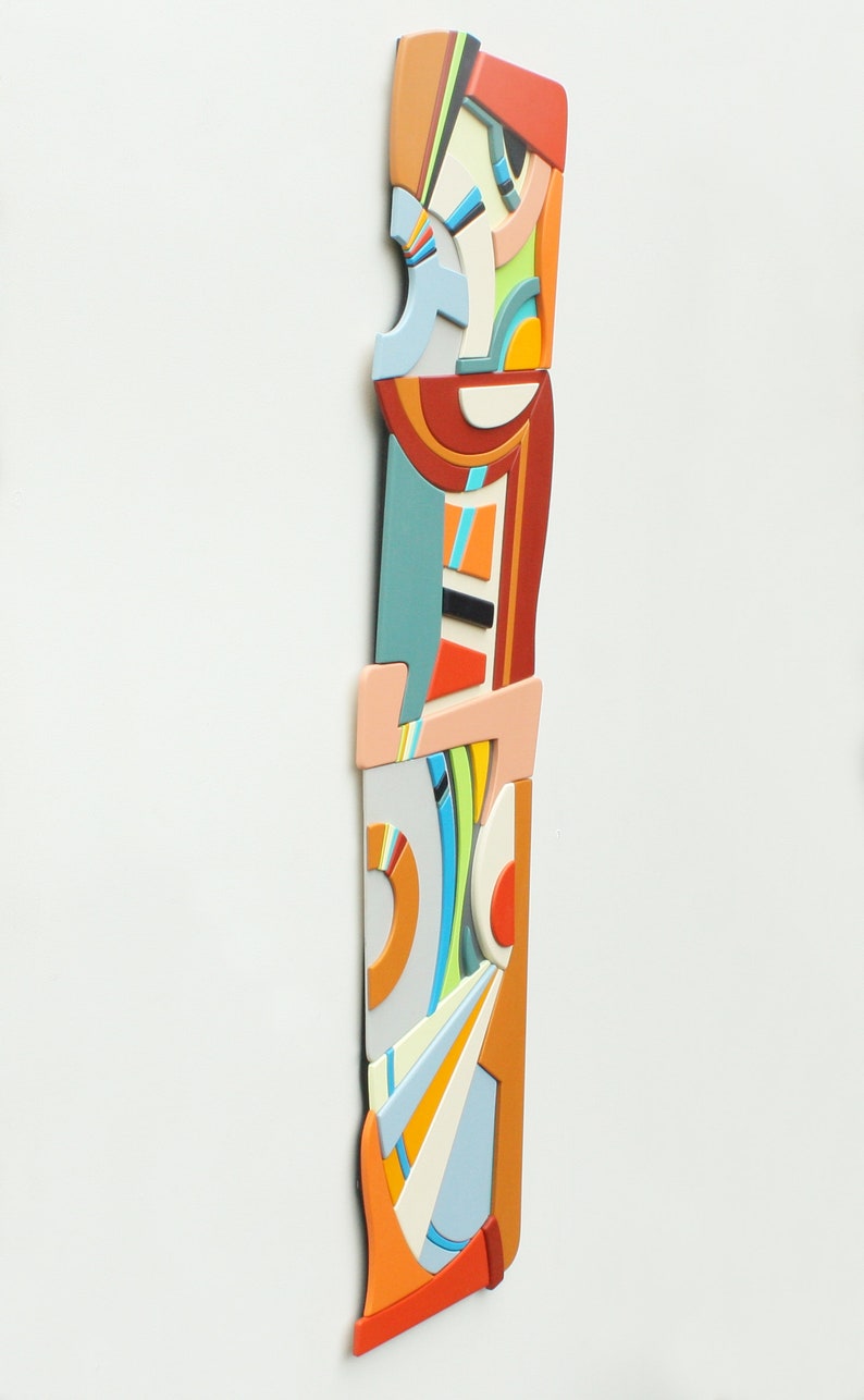 4 Stories... Wall Sculpture Mixed Media Wood Wall Art Etsy