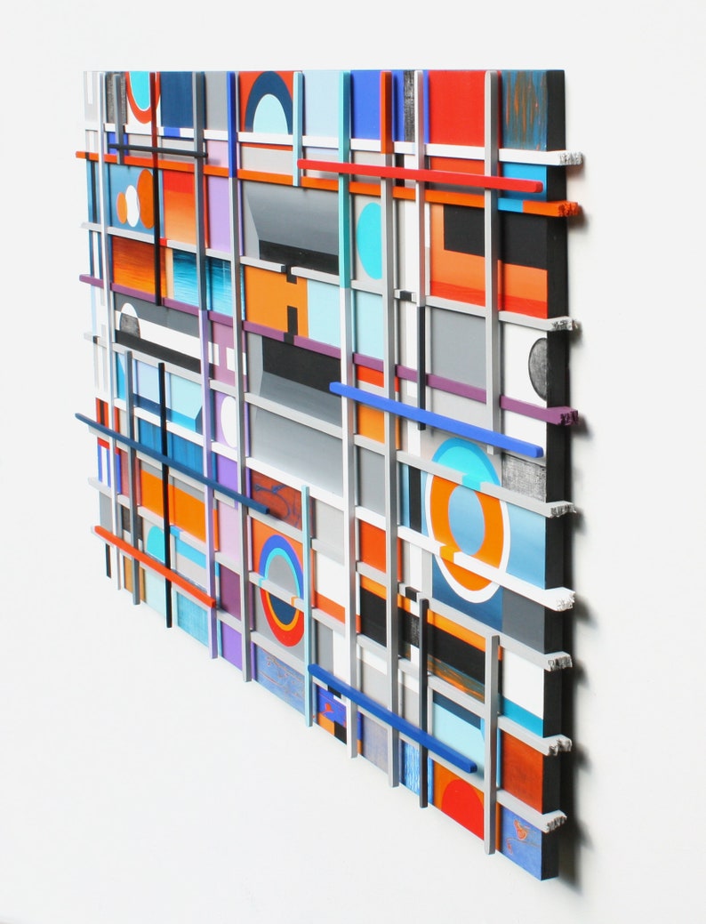 Snapped Out Unique Art Wall Sculpture Wood Art Large Art Geometric Art