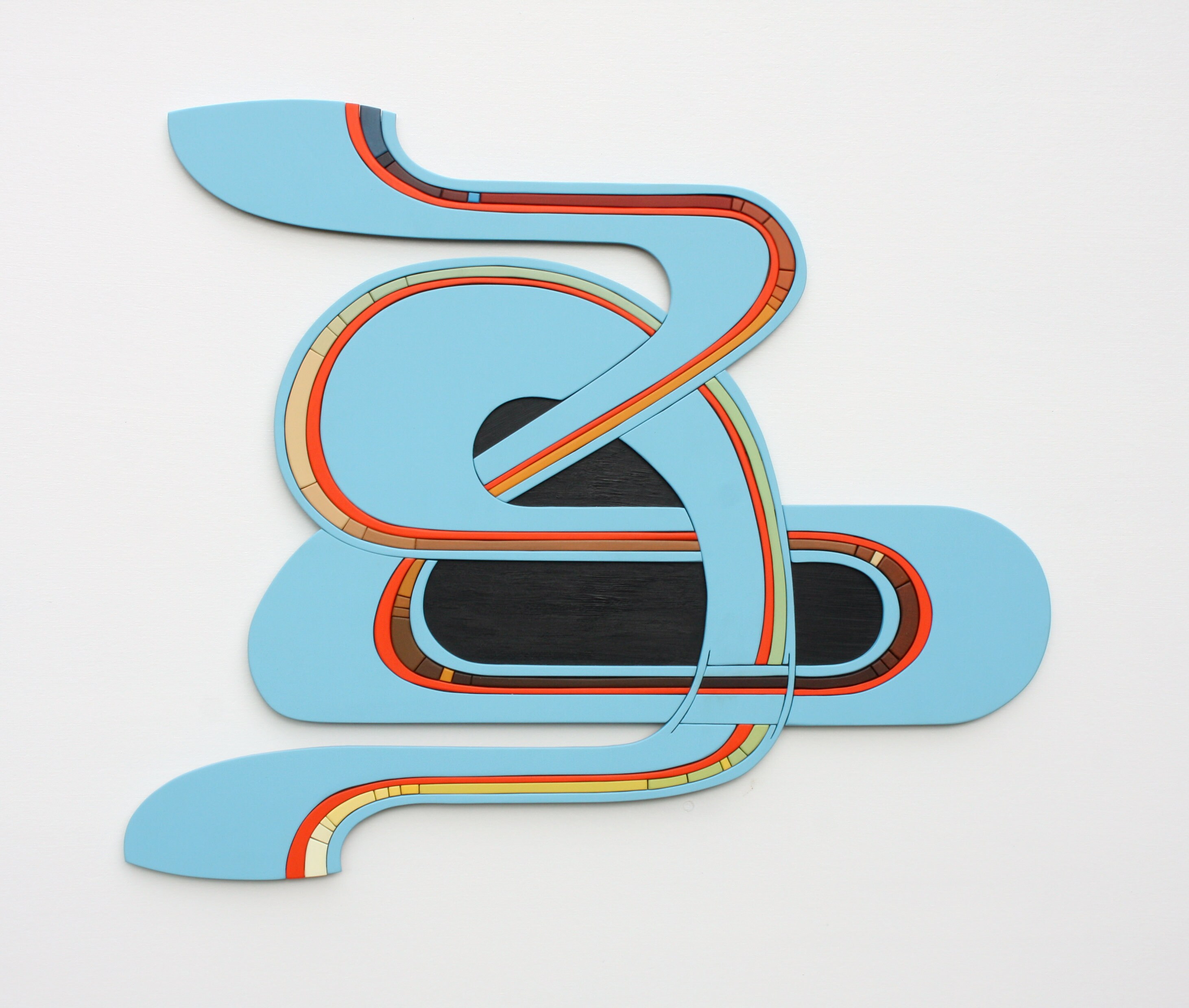 Mur Art | 7 Tees' Colour Sculpture en Bois de Mur Afficher Les Graffitis