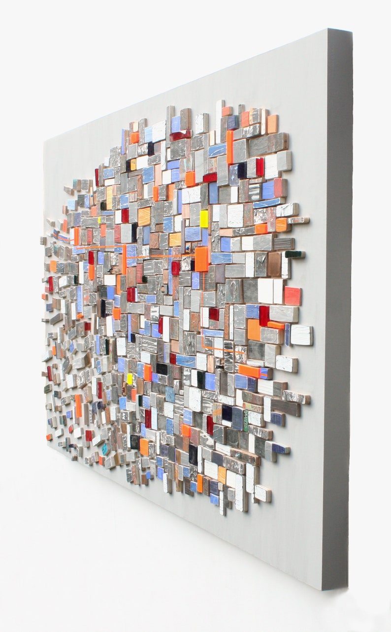 Curated visual reference: Picture Idea: Mosaic Wall Art Wood Wall Art Mixed Media