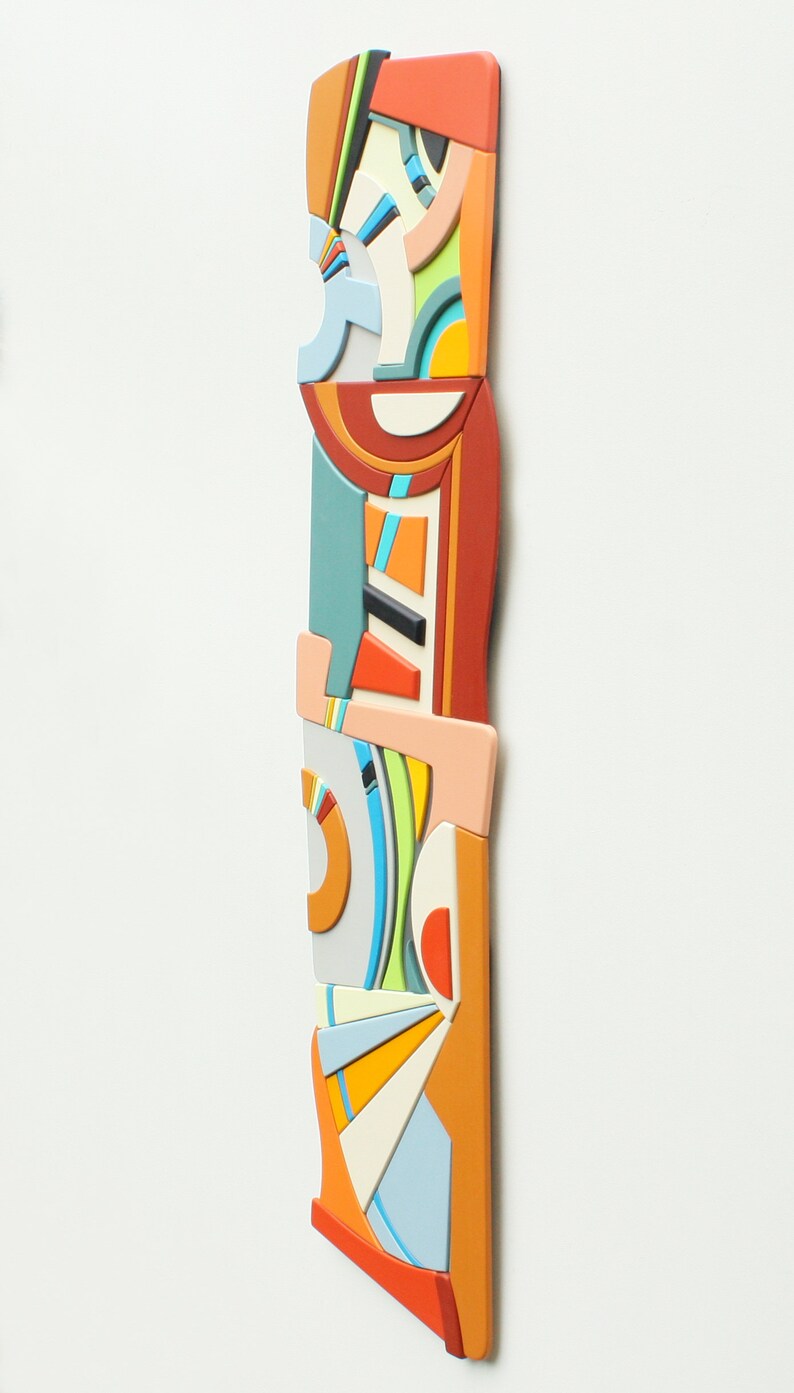 4 Stories... Wall Sculpture Mixed Media Wood Wall Art Etsy
