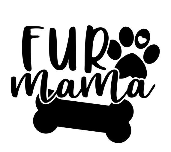 Download Fur Mama With Personalized Bone Svg Paw Print Dog Printable Etsy SVG, PNG, EPS, DXF File