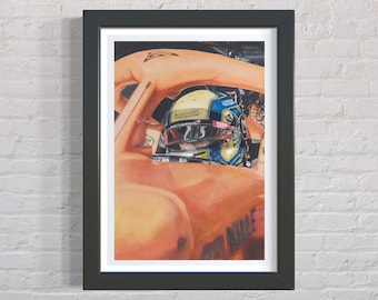 ランド・ノリス プリント | マクラーレン アートワーク | フォーミュラ ワン アートワーク | モータースポーツ プリント | F1 ギフト | 男性へのギフト | 女性へのギフト |