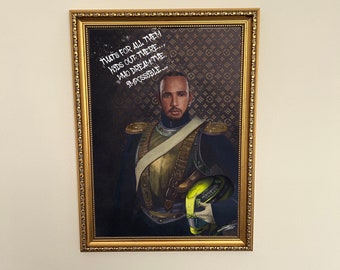 ルイス・ハミルトンの不可能を夢見る | フォーミュラ ワンのアートワーク | モータースポーツ プリント | F1 ギフト | 男性へのギフト | 女性へのギフト |
