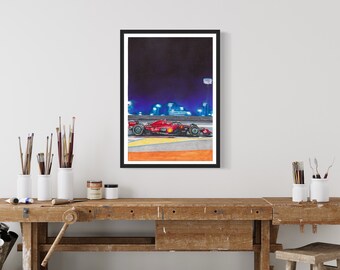 シャルル・ルクレール 2023 バーレーン - 印刷