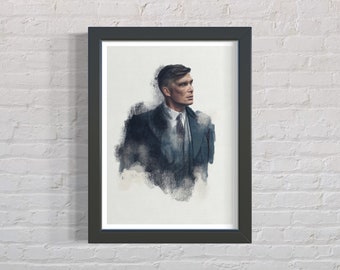トミー シェルビー プリント | ピーキー ブラインダーズ アート | ウォール ポスター | 男性向けギフト | 女性向けギフト | デジタル アート作品 | ウォール アート作品 | テレビ シリーズ