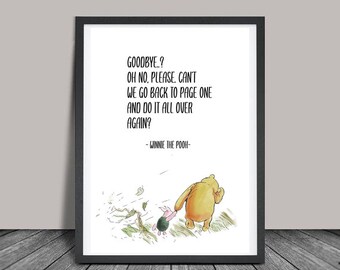 くまのプーさん さようなら - プリント