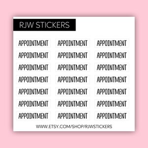 Appointment Script/Text Planner Stickers