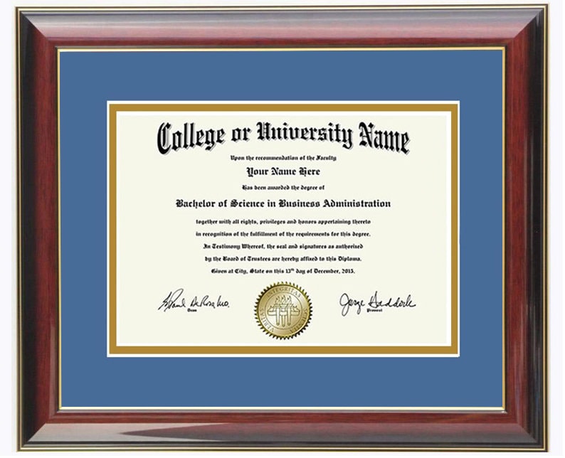 Diploma Frame 8x6,9x7,10x8,11x8.5,12x9,13x10,14x11,15x12,12x15,16x12,12x16,17x11,11x17,17x14