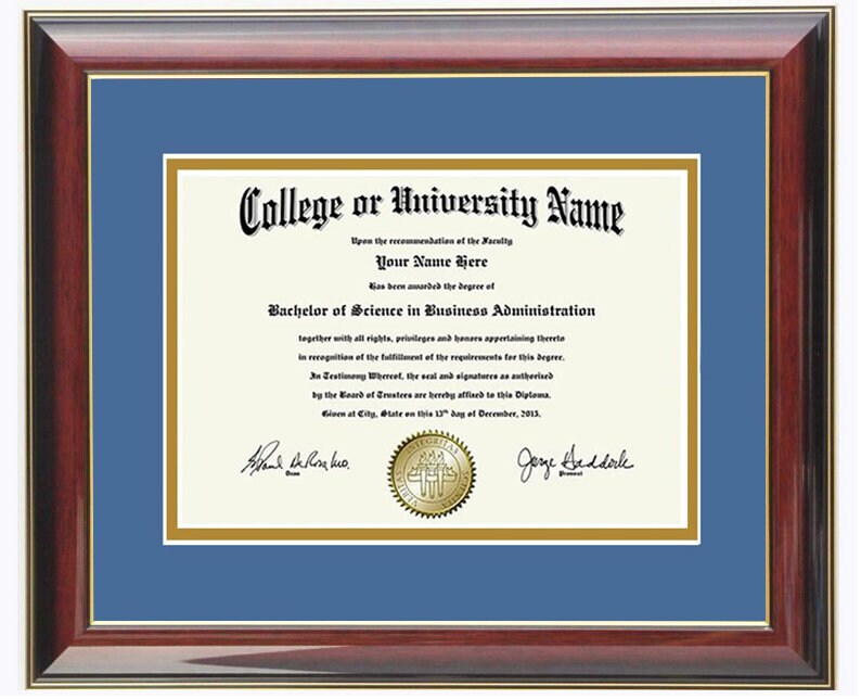 Diploma Frame 8x6,9x7,10x8,11x8.5,12x9,13x10,14x11,15x12,12x15,16x12,12x16,17x11,11x17,17x14