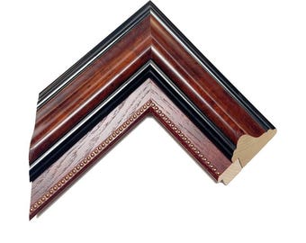 Walnut Burl Picture Frame: Ornate Baroque Style, 3.5" Wide