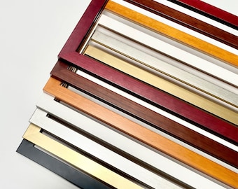 Modern Frame, Blac,White,Gold,Silver,Pecan,Walnut,Cherry