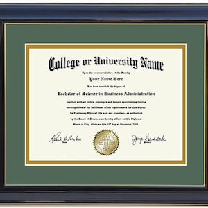 Diploma Frame  8x6,9x7,10x8,11x8.5,12x9,13x10,14x11,15x12,12x15,16x12,12x16,17x11,11x17,17x14,14x17,14x18,18x14,15x20,20x15. BLKGRE
