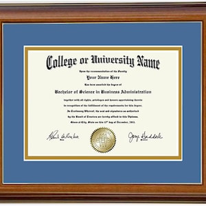 Diploma Frame  8x6,9x7,10x8,11x8.5,12x9,13x10,14x11,15x12,12x15,16x12,12x16,17x11,11x17,17x14,14x17,14x18,18x14,15x20,20xWALBLU