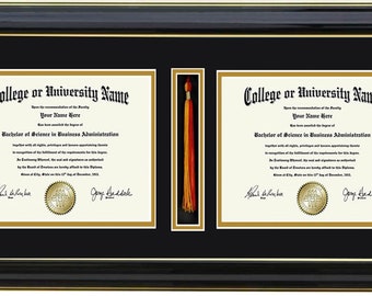 Double Diploma  11x14  MAT BOARD ONLY