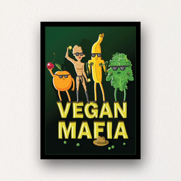 The Vegan Mafia Crew  - Dark Poster