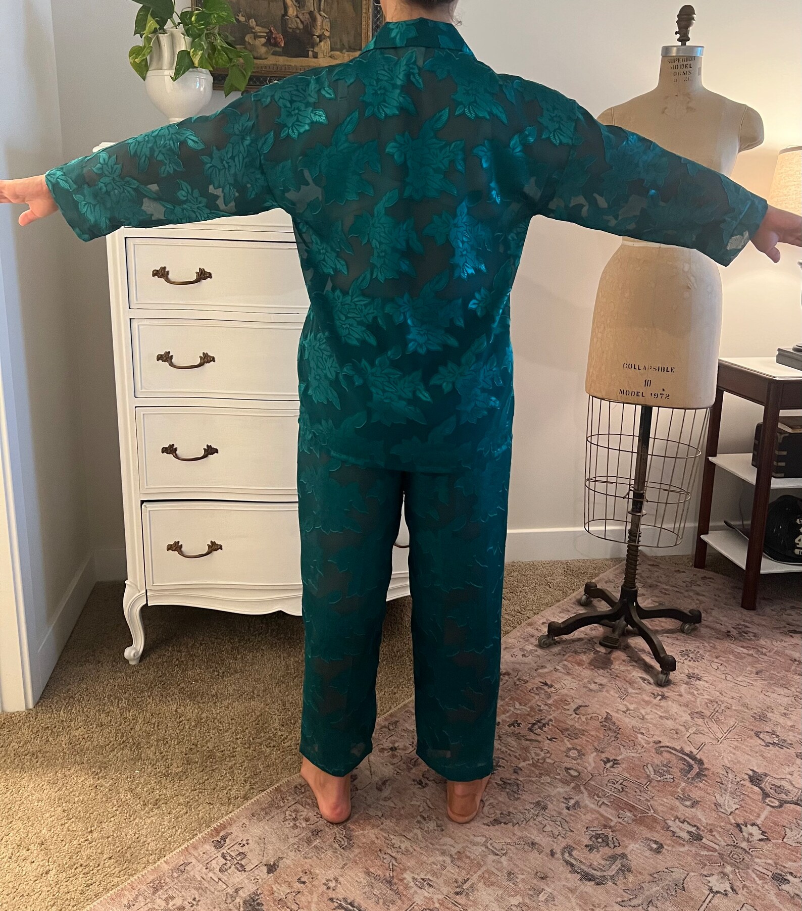 Vintage Victorias Secret Sheer Pajamas Etsy