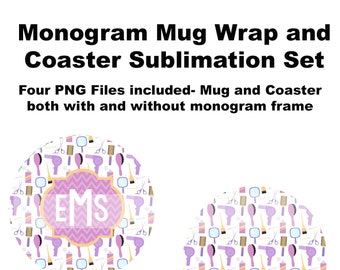 Hair Stylist Mug And Coaster Set Download Sublimation File Etsy