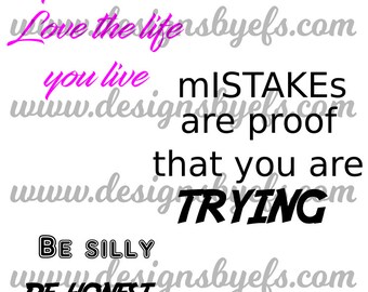 uplifting phrases etsy