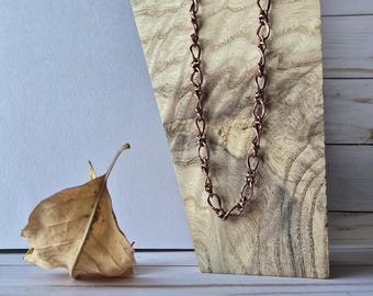 Heavy weight copper plated figaro chain necklaces