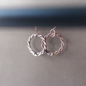 2 Ply Copper Hoops With Brand Rivet - Etsy