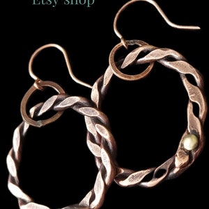 2 Ply Copper Hoops With Brand Rivet - Etsy