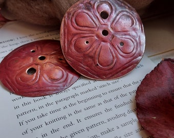 Flower burst diz in red copper for making roving for spinning