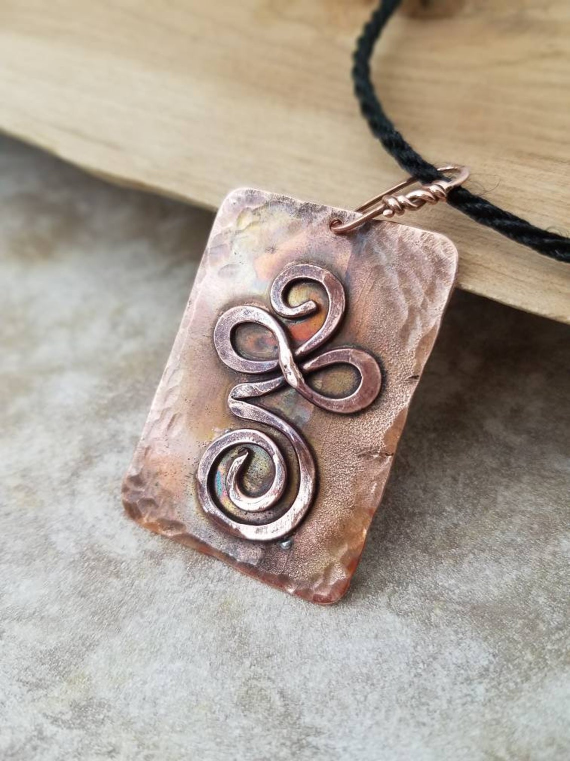 Símbolo celta de cobre reciclado para la esperanza y nuevos | Etsy