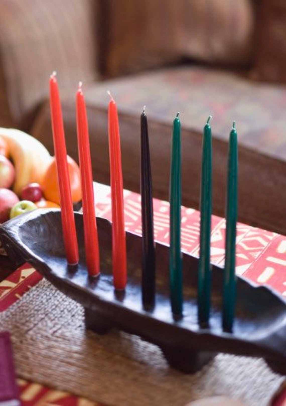 Kwanzaa Candles Free Gift Included 10 Inch Dripless Taper Etsy