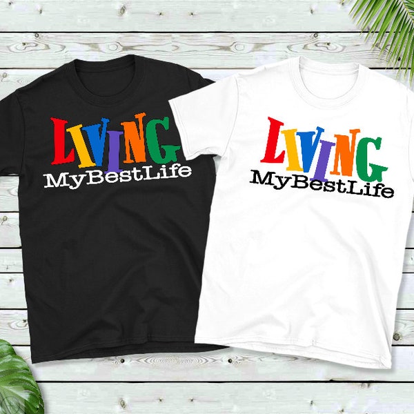 Living My Best Life Tee- Vintage White