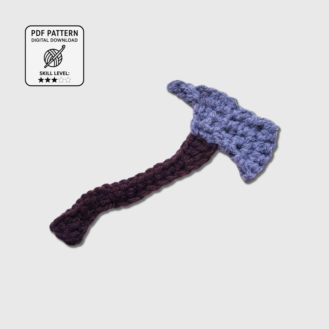 Crochet Camp Ax Applique Pattern • Lumberjack Tool (PDF Pattern) - Etsy