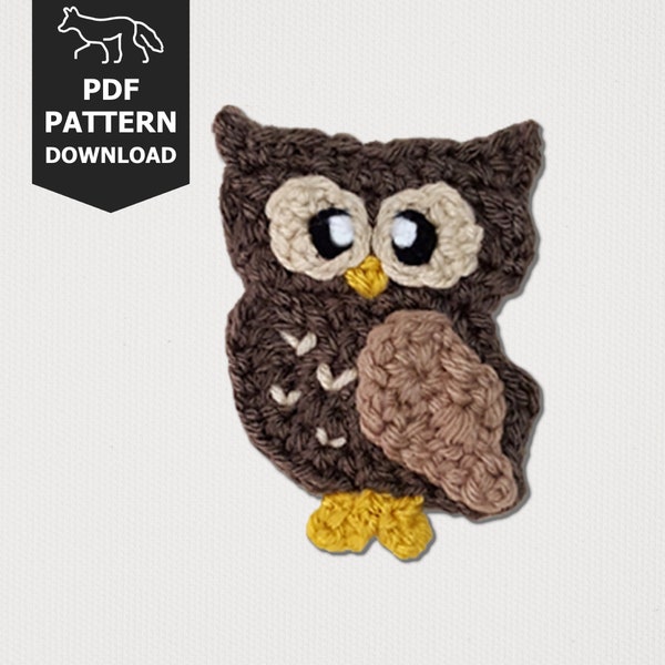 Owl - Applique - Crochet Pattern