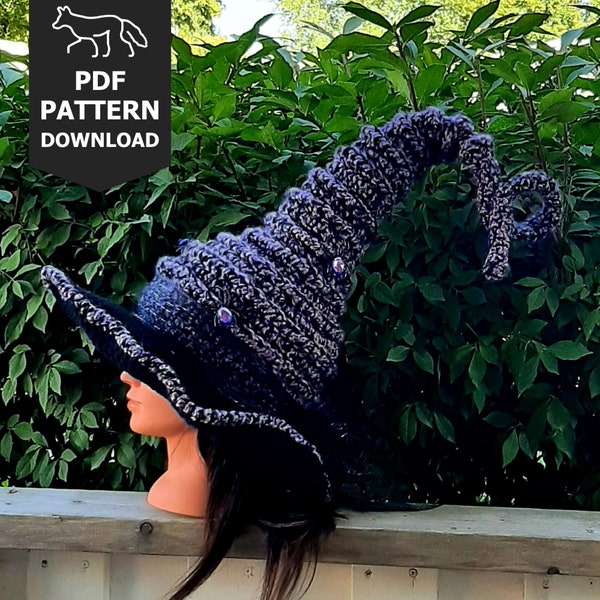 Chapeau de sorcière mystique - Patron au crochet