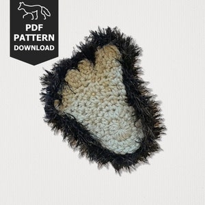 Littlefoot Footprint - Bigfoot - Sasquatch - Applique - Crochet Pattern