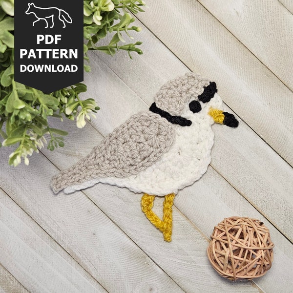 Piping Plover - Applique - Crochet Pattern