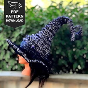 Mystical Witch Hat - Crochet Pattern