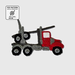 Log Truck Crochet Applique Pattern • Logger Theme (PDF Pattern)