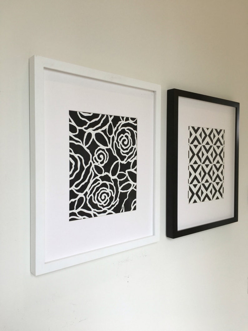 Black White Wall Art 8x10 Set Gallery Wall Set Black Etsy