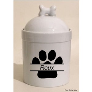 Dog Treat Jar Personalized | Dog Treat Jar | Custom Pet Gift | Custom Dog Lover Gift