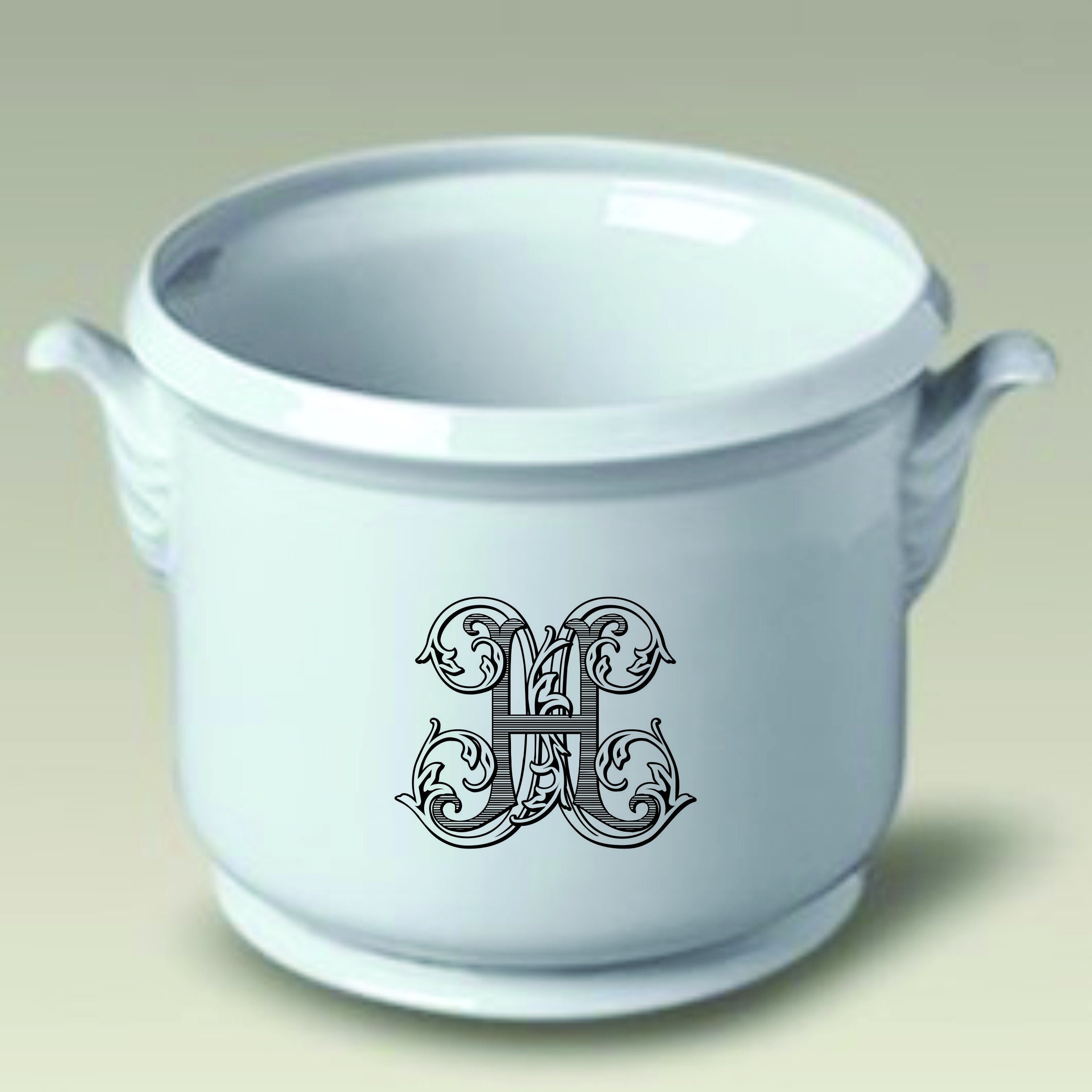 Vintage Monogram Champagne Bucket Personalized Champagne Etsy