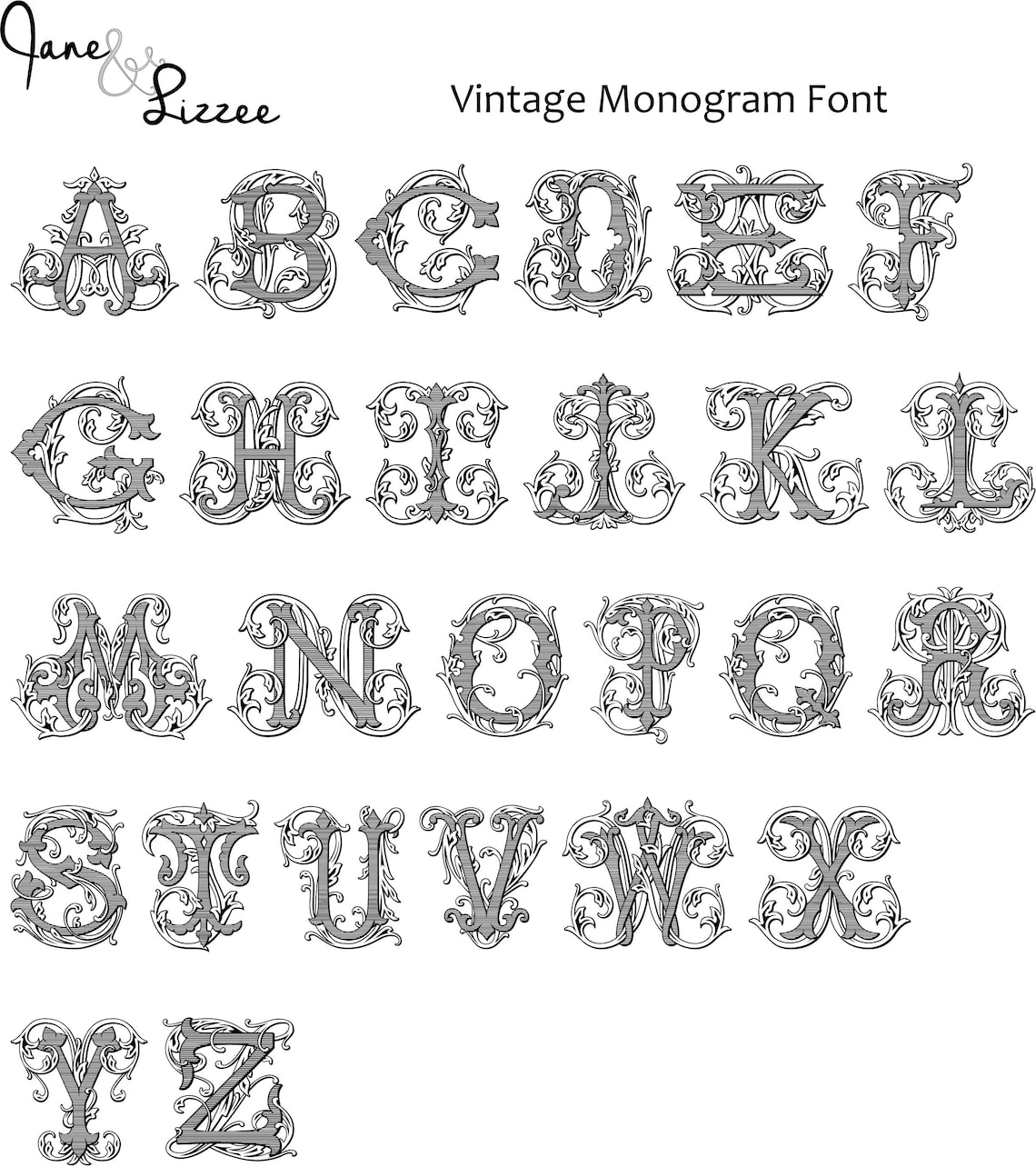 Vintage Monogram Champagne Bucket Personalized Champagne Etsy