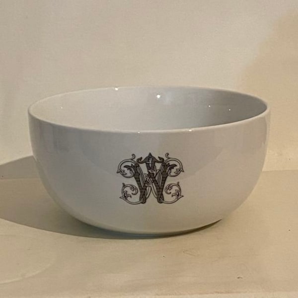 Vintage Monogram Serving Bowl | Personalized Serving Bowl