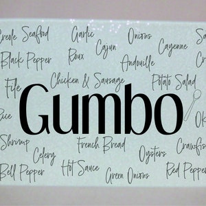 Gumbo Glass Cutting Board - made in the USA