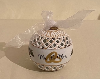 Our 1st Christmas Ornament | Mr. & Mrs. 1st Christmas Ornament | Wedding Ornament