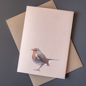 A6 Illustration Rotkehlchen Grußkarte | Rotkehlchen Grußkarte | Rotkehlchen Karte | Illustration Wildtiere Karte | Illustriertes Rotkehlchen | Rotkehlchen