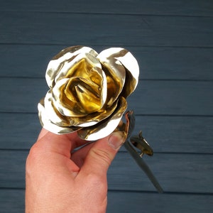 Bronze rose, Bronze gift for anniversary, 8 years anniversary, bronze anniversary gift, anniversary gifts, bronze gifts, bronze flowers
