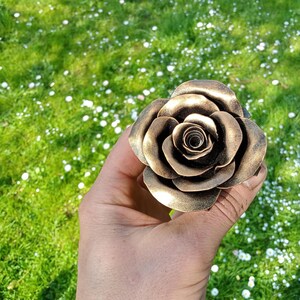 Anniversary gift steel, steel anniversary, 6th wedding anniversary , Metal rose, Forged rose, wrought iron rose, iron gift, gift for her