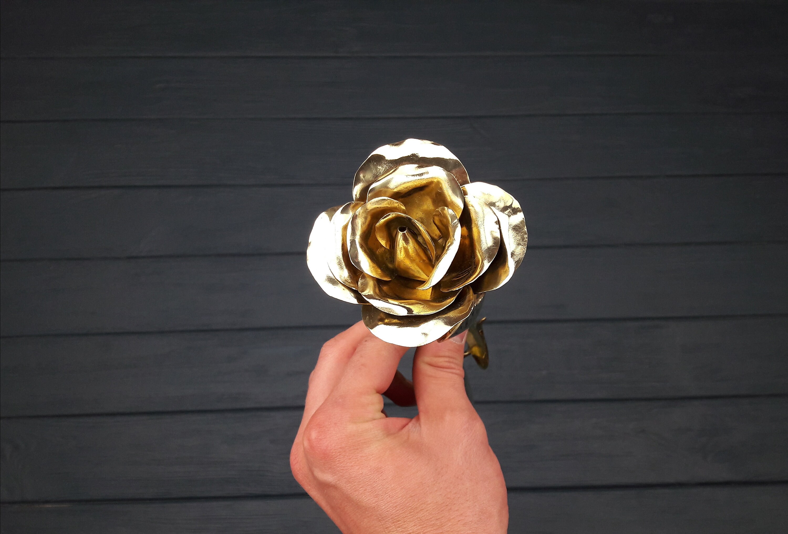 24 Bronze Roses Bronze Gift for Her 8 Years Anniversary Etsy