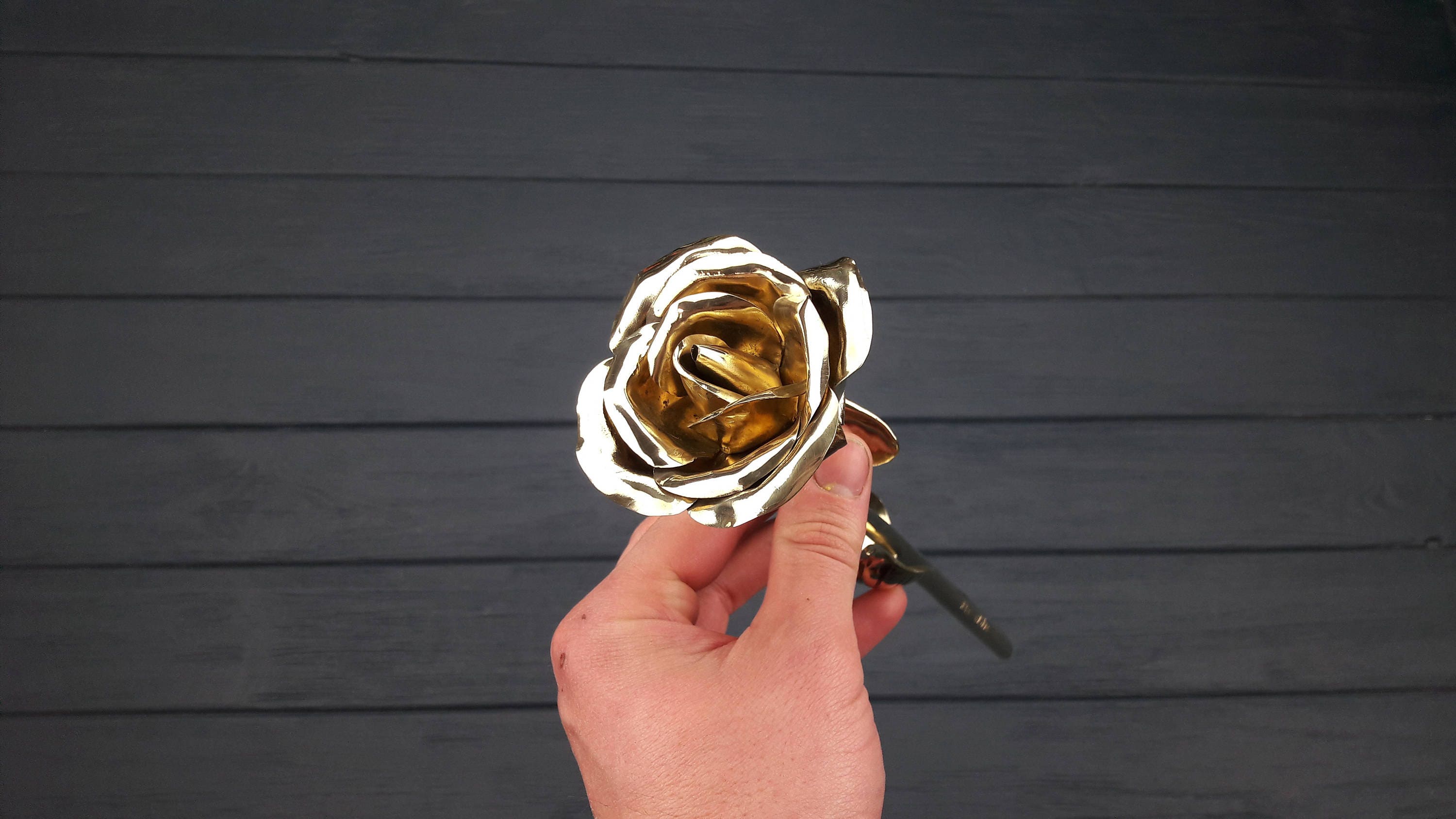 Bronze Anniversary Gift Bronze Rose 8 Years Anniversary Etsy