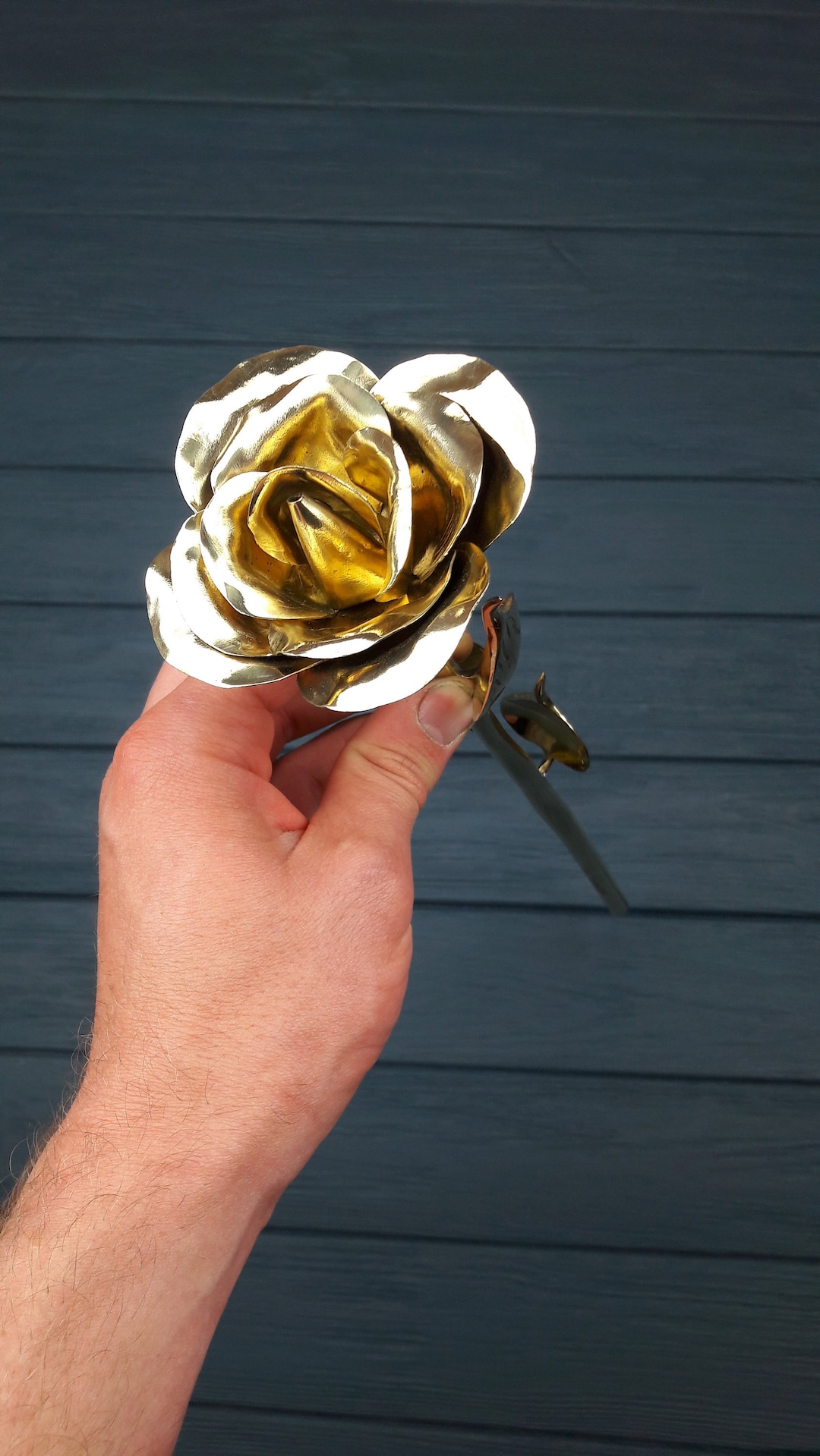 Bronze Rose, Bronze Gift for Anniversary, 8 Years Anniversary, Bronze